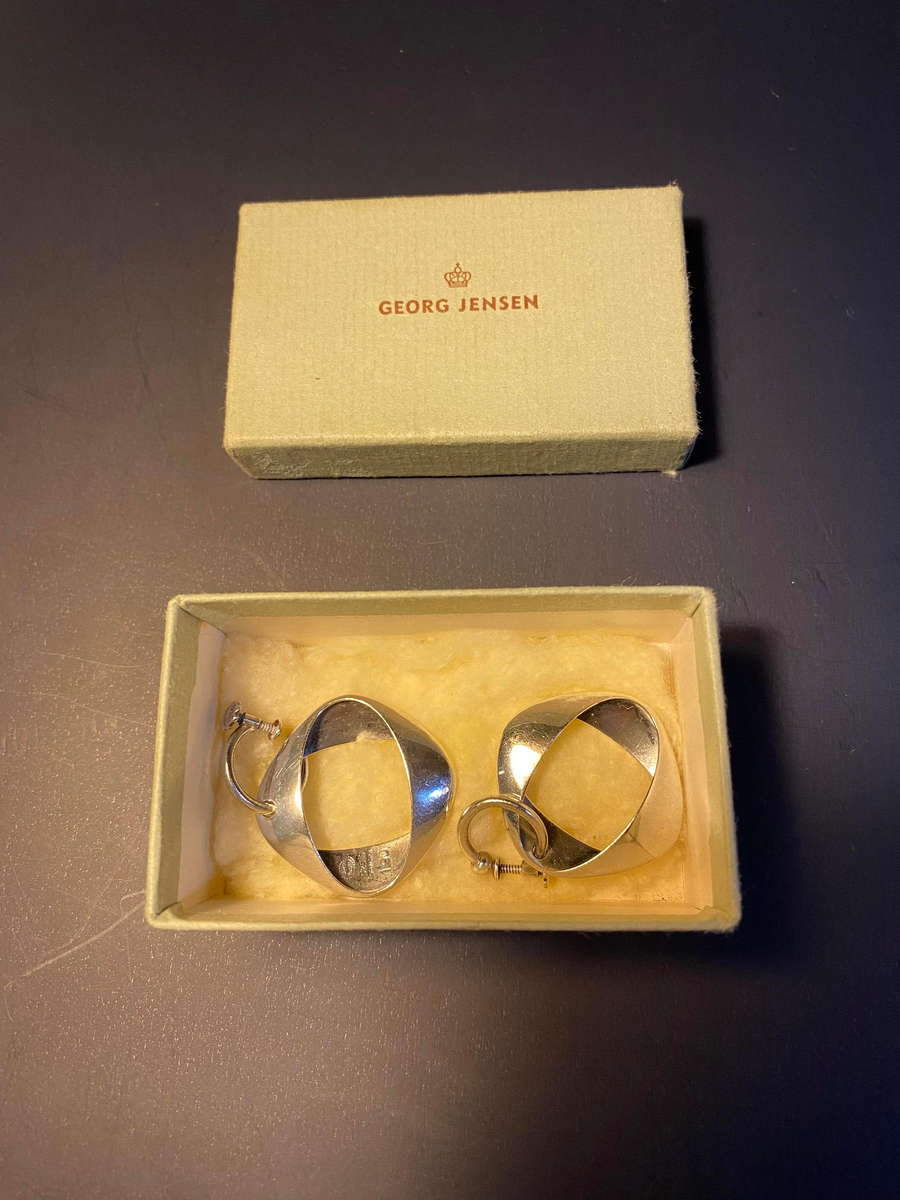 Georg Jensen Sterling Silver Henning Koppel Earrings No 190.