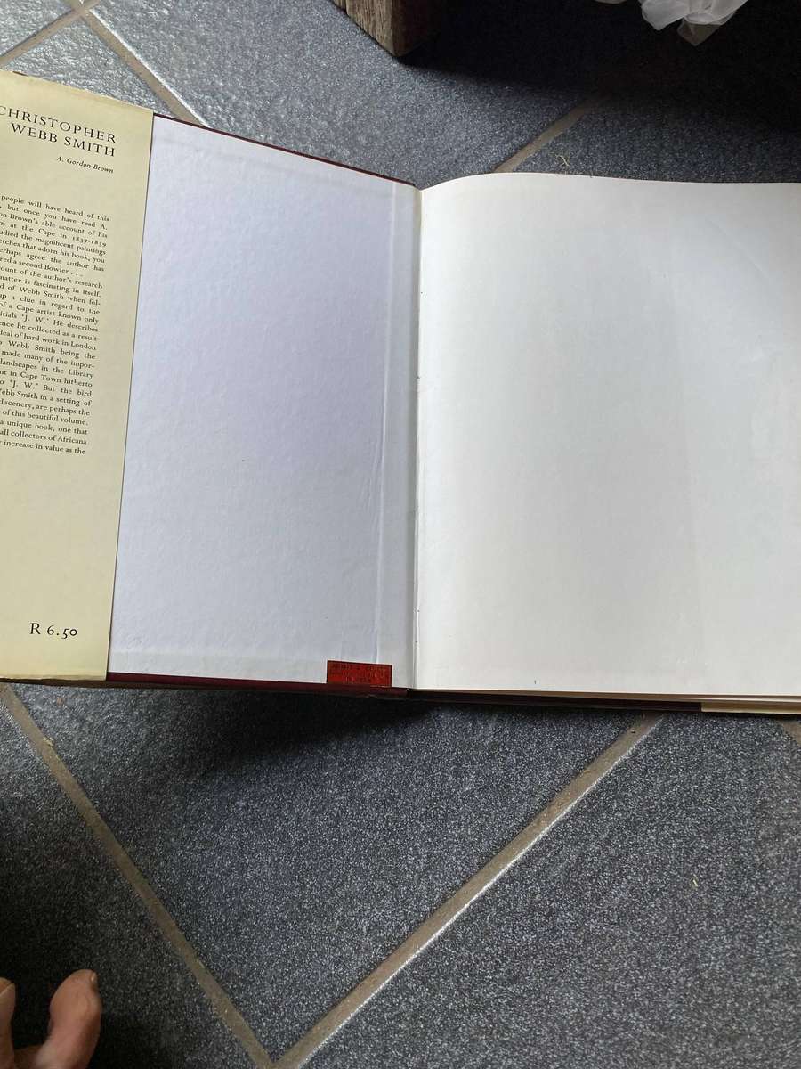 Christopher Webb Smith. An Artist at the Cape of Good Hope 1837-1839 (1965)