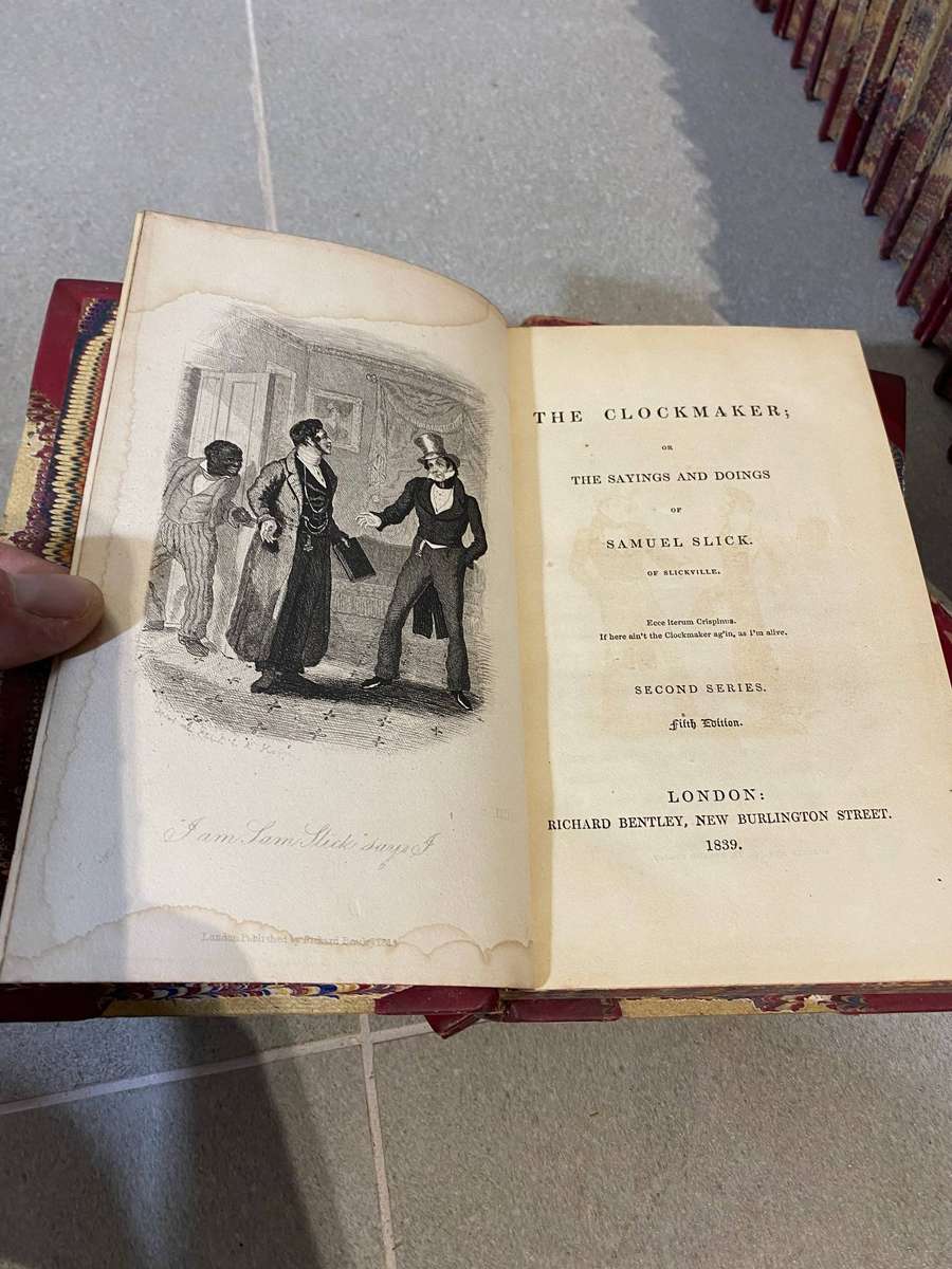 Thomas Chandler Haliburton first editions - Haliburtons works set of 20