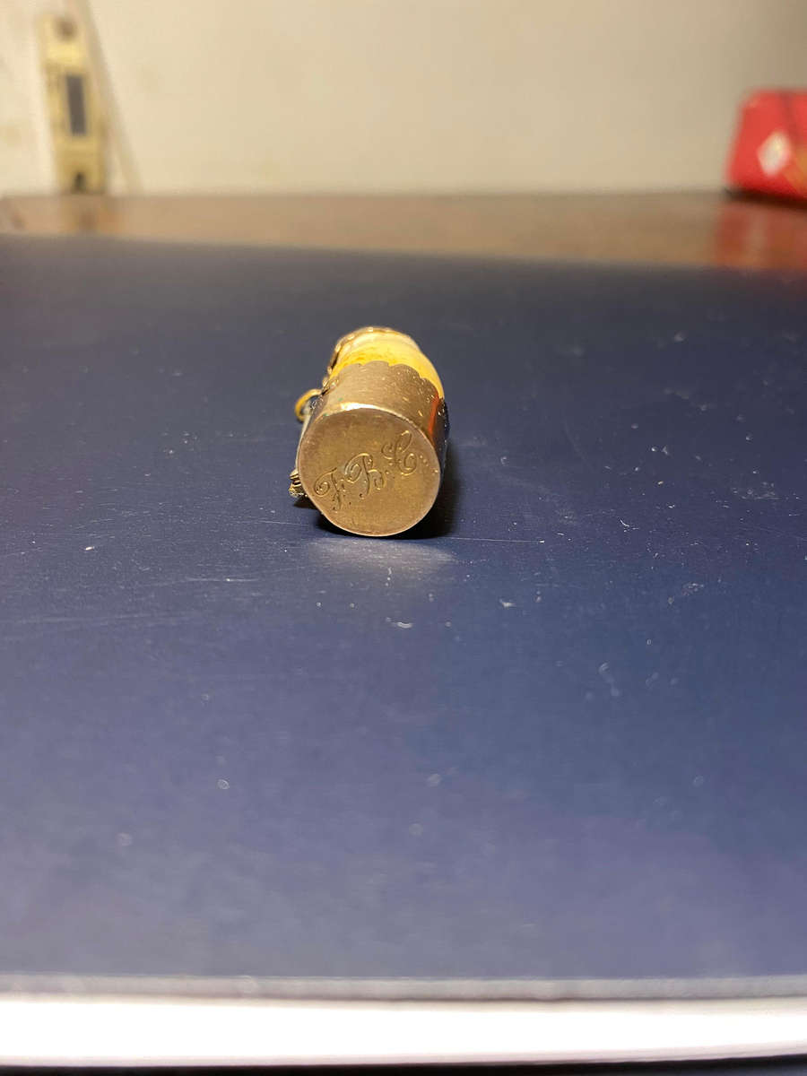 Antique Victorian 9K Gold Animal Tooth Brooch