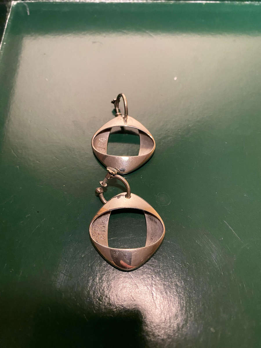 Georg Jensen Sterling Silver Henning Koppel Earrings No 190.