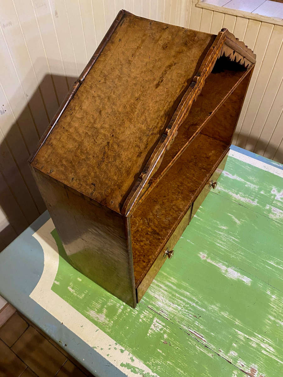 Birdseye Maple Hanging Cabinet 1800's - Superb Patina