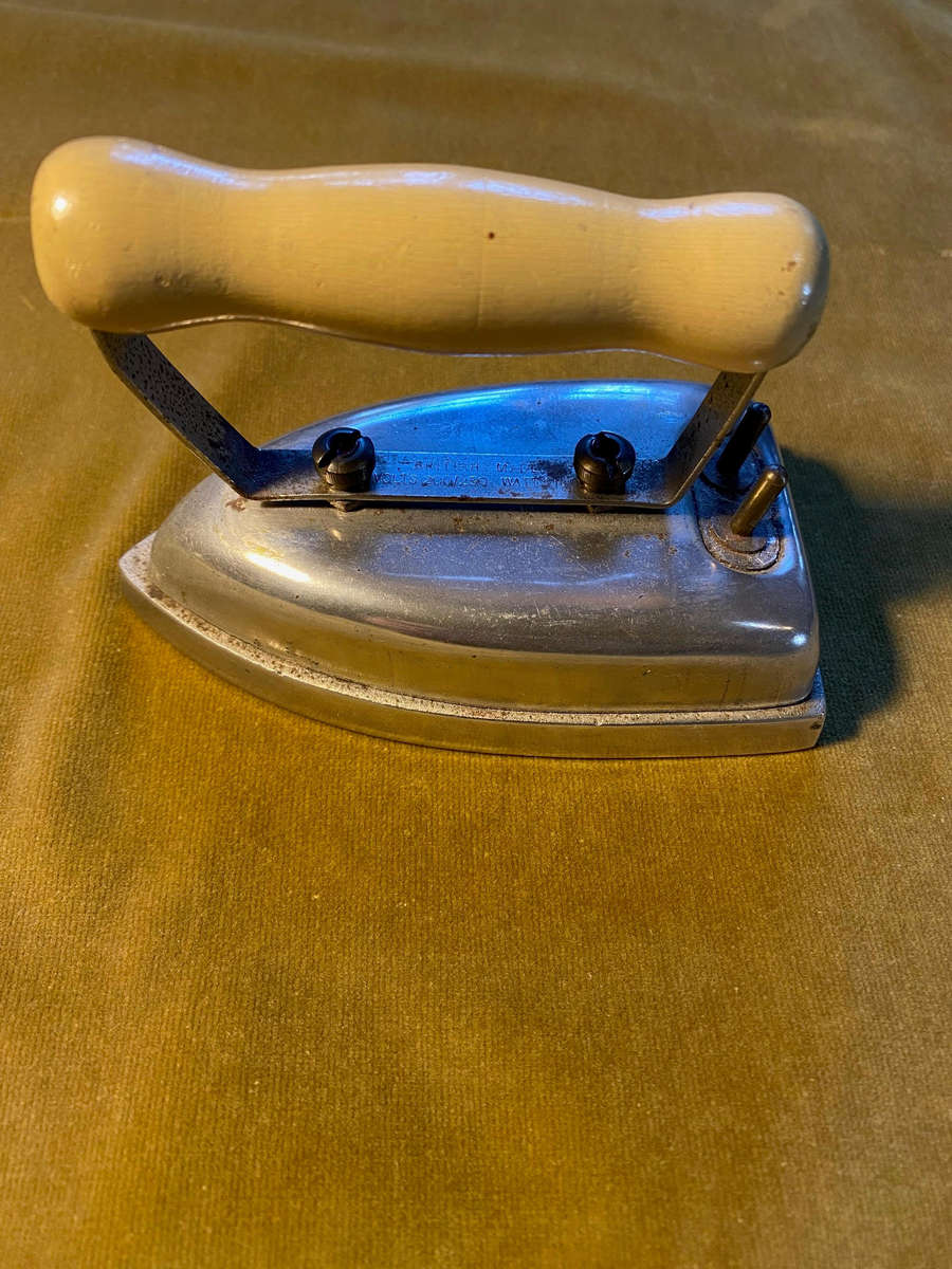 Vintage British made electrical sad iron