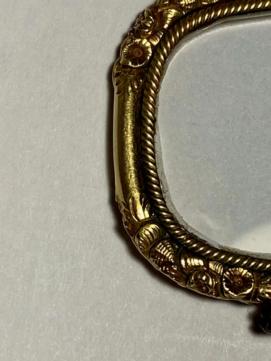 Late Georgian 14K Gold Encased Quizzing Magnifying Glass