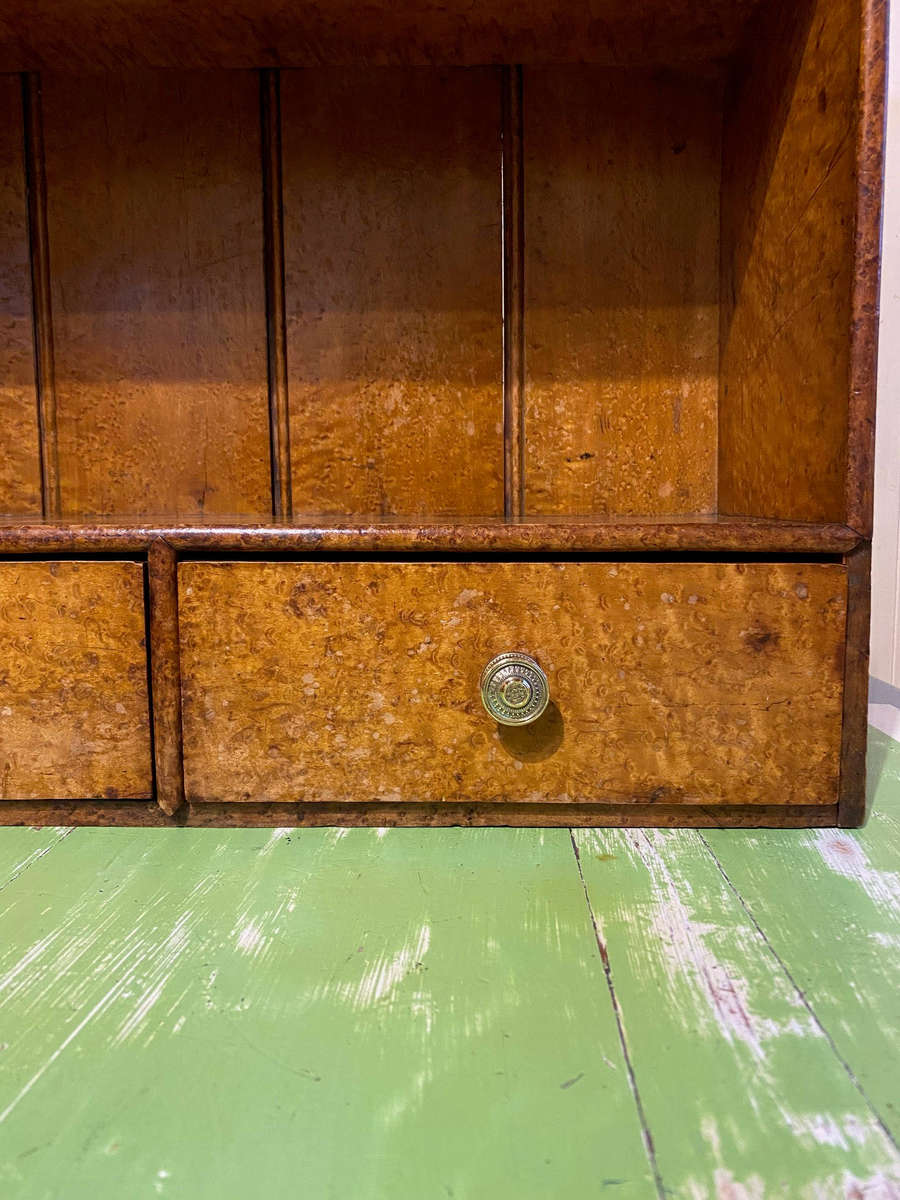 Birdseye Maple Hanging Cabinet 1800's - Superb Patina