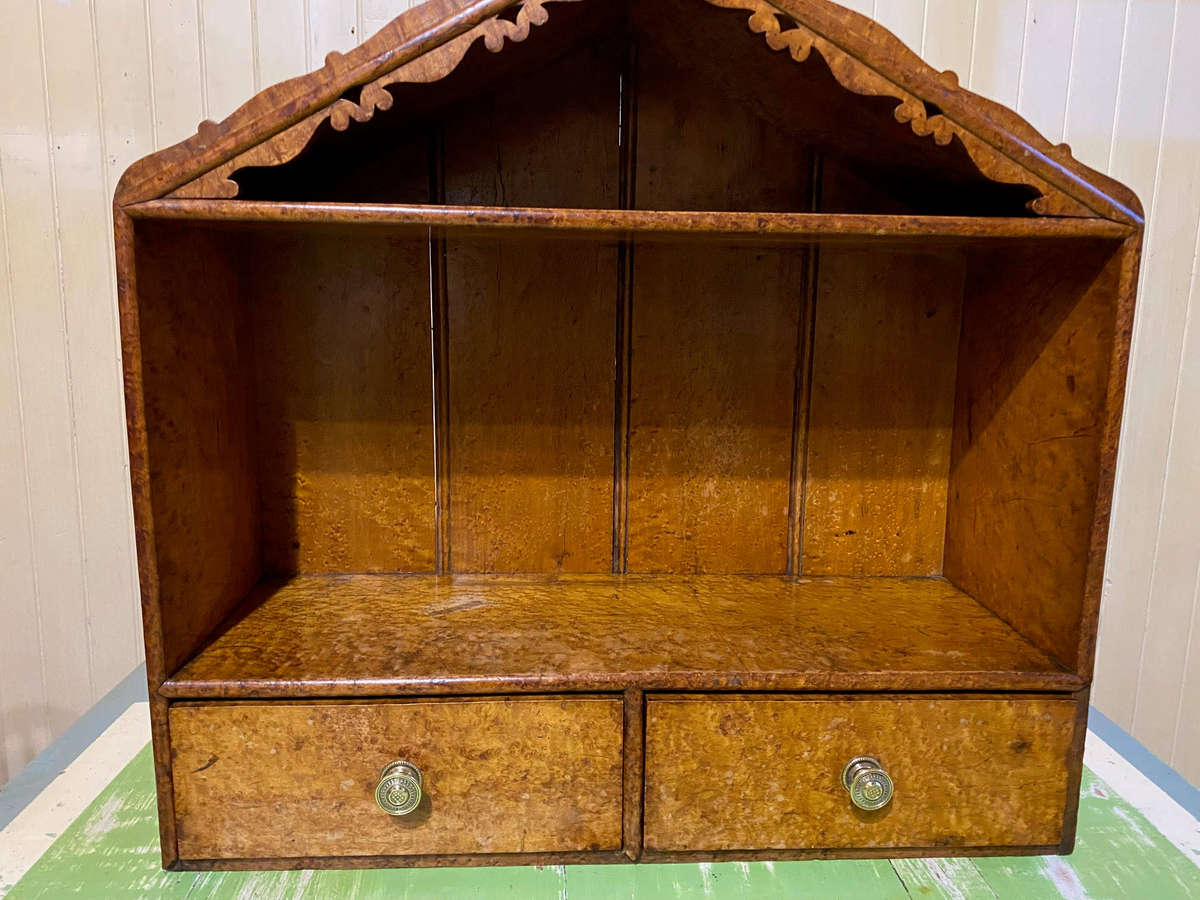 Birdseye Maple Hanging Cabinet 1800's - Superb Patina