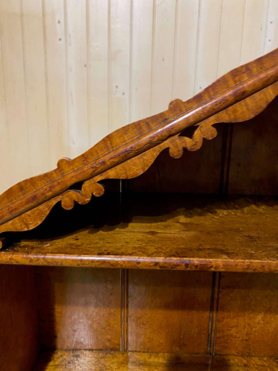 Birdseye Maple Hanging Cabinet 1800's - Superb Patina