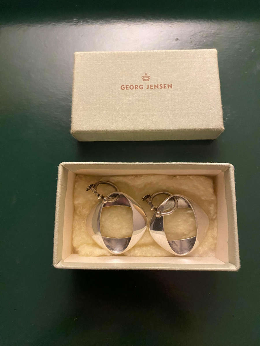 Georg Jensen Sterling Silver Henning Koppel Earrings No 190.