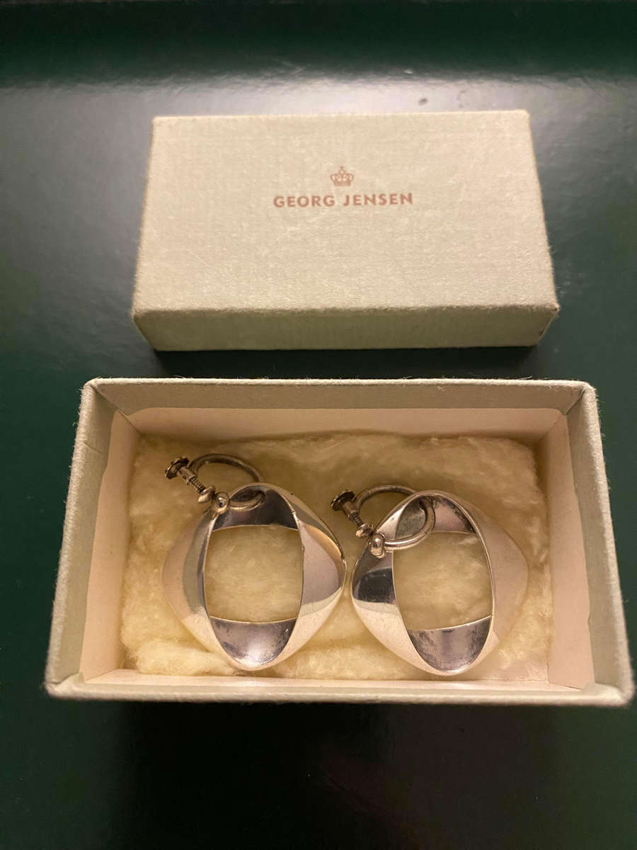 Georg Jensen Sterling Silver Henning Koppel Earrings No 190.