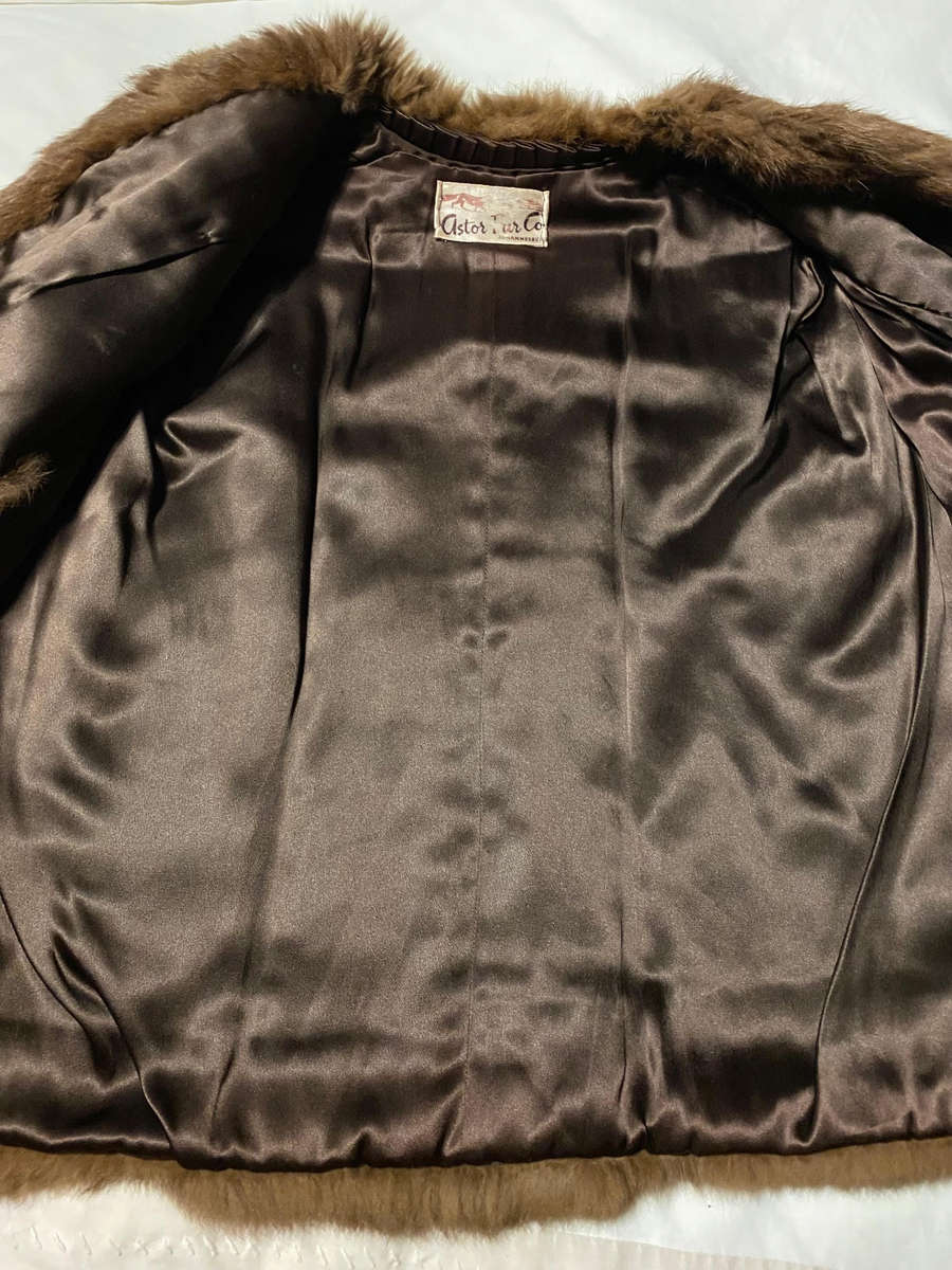 Vintage Astor Fur Co Johannesburg Fur Gilet Jacket