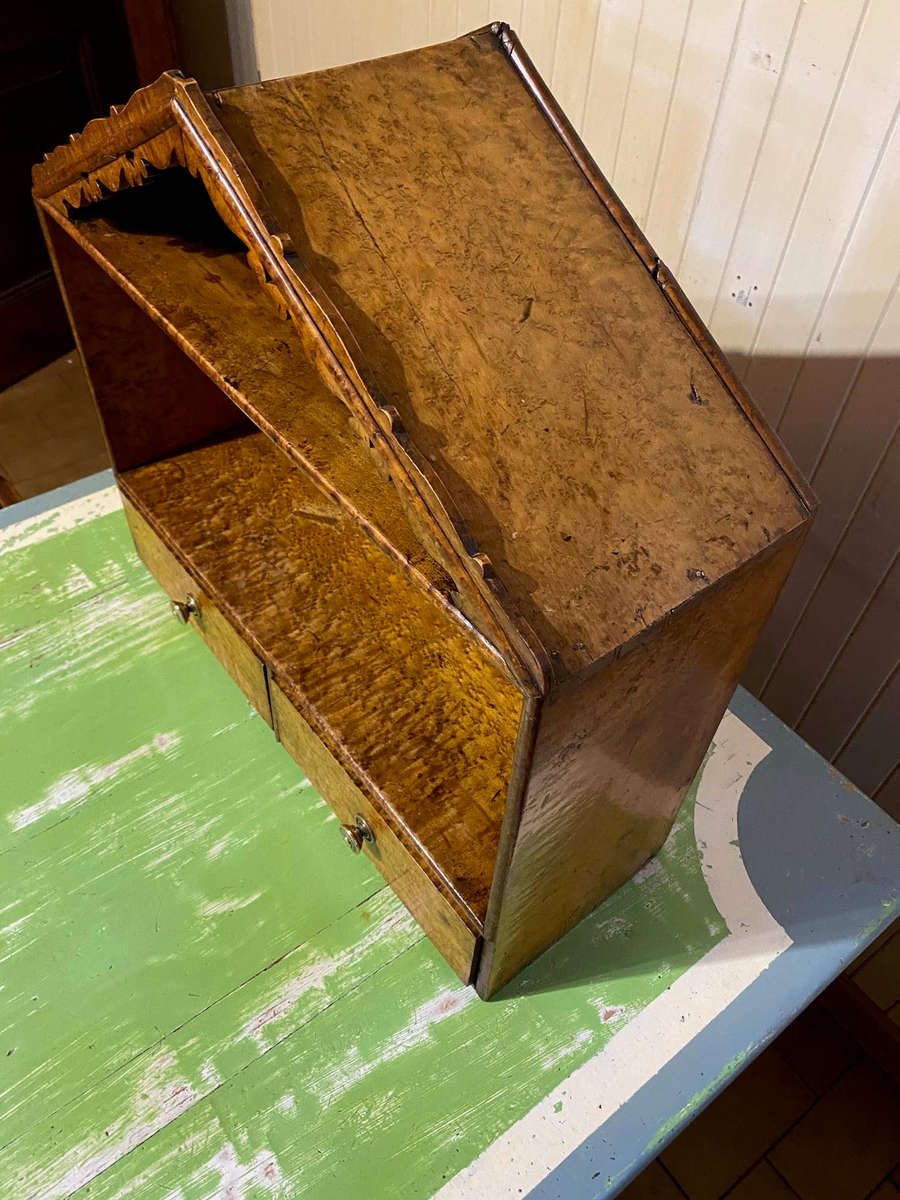 Birdseye Maple Hanging Cabinet 1800's - Superb Patina