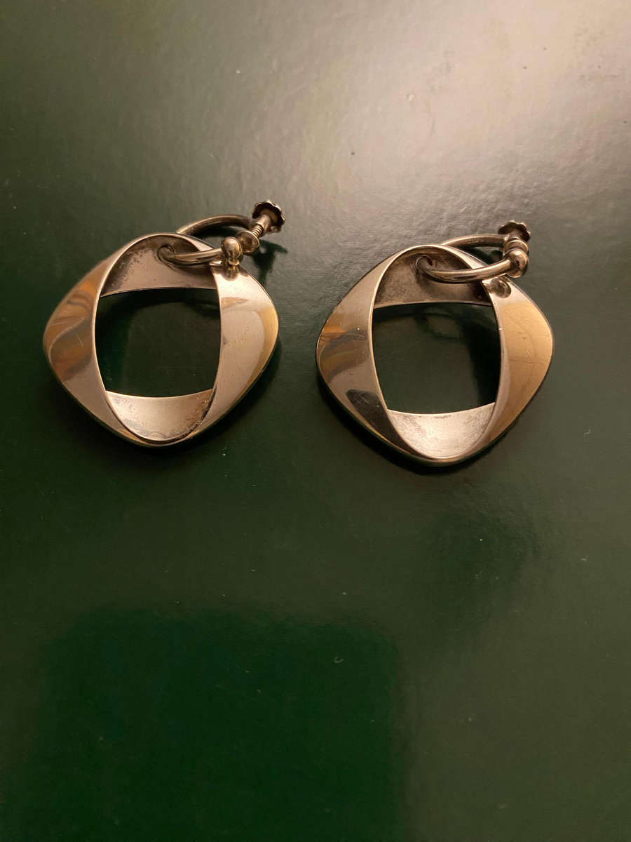 Georg Jensen Sterling Silver Henning Koppel Earrings No 190.