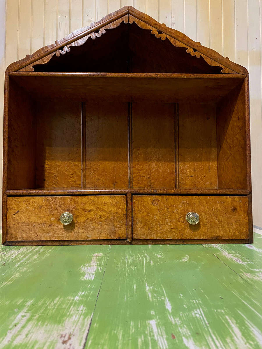 Birdseye Maple Hanging Cabinet 1800's - Superb Patina
