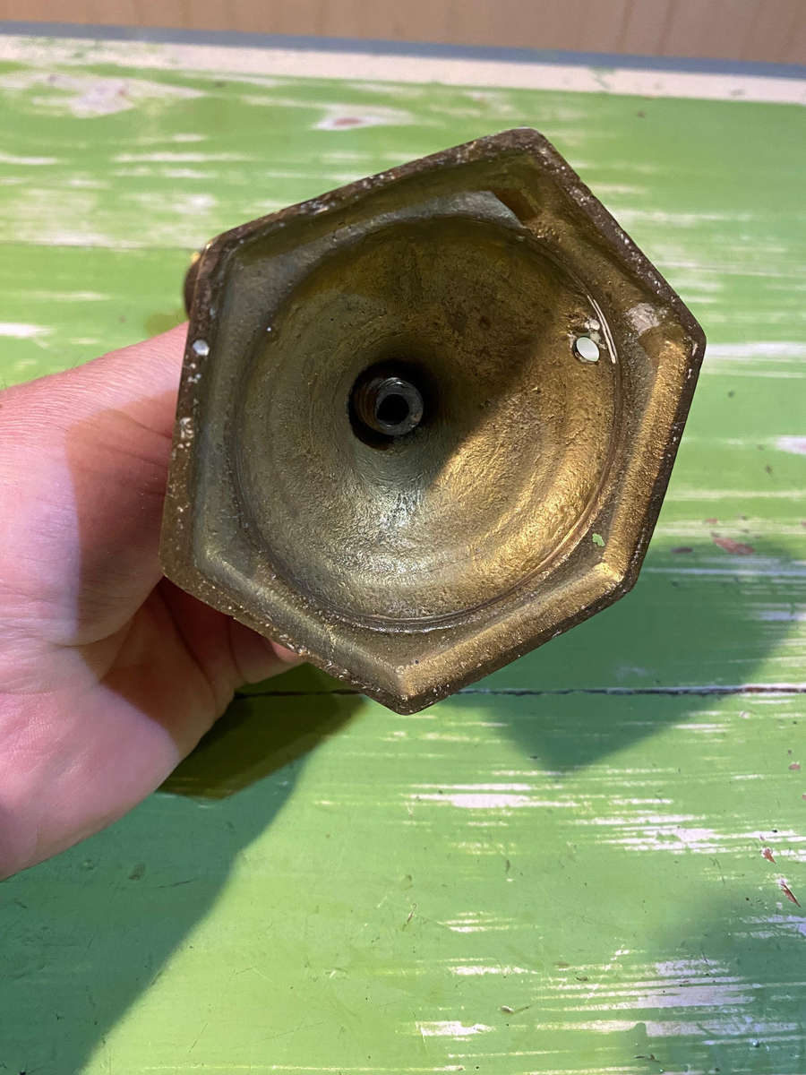 Vintage Brass Candlestick Holder/Lamp conversion
