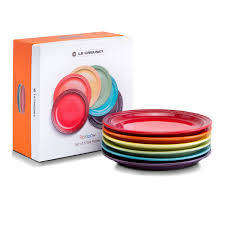 Le Creuset Rainbow Tea Plates, Set of 6**Retail R1900**