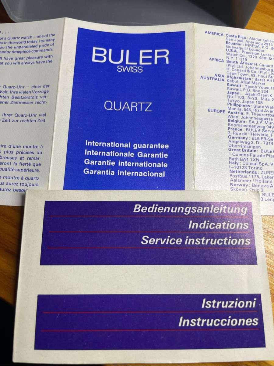 Buler LCD quartz watch (not working)