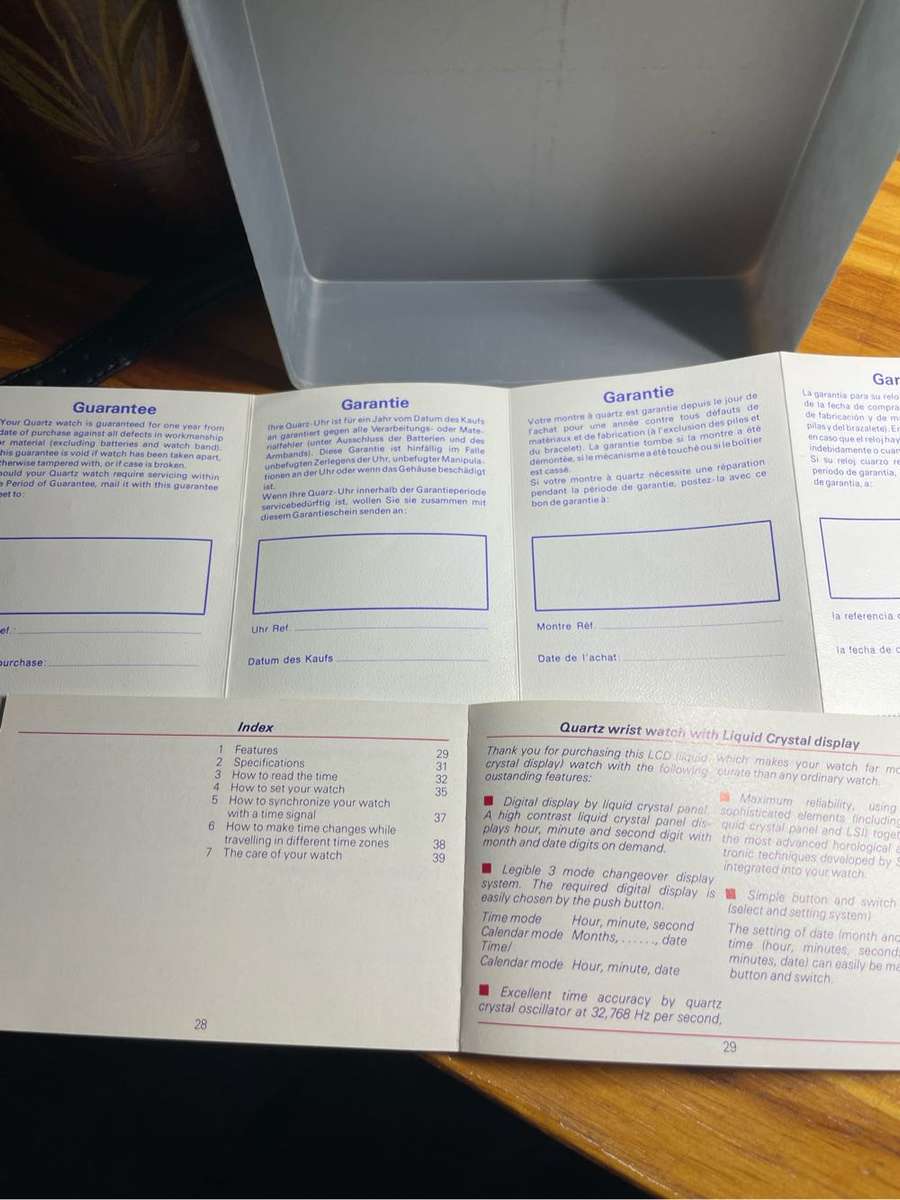 Buler LCD quartz watch (not working)