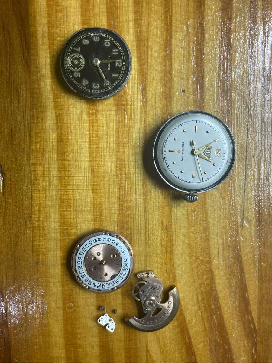 Omega, Heuer and eterna ladies watch movement spare