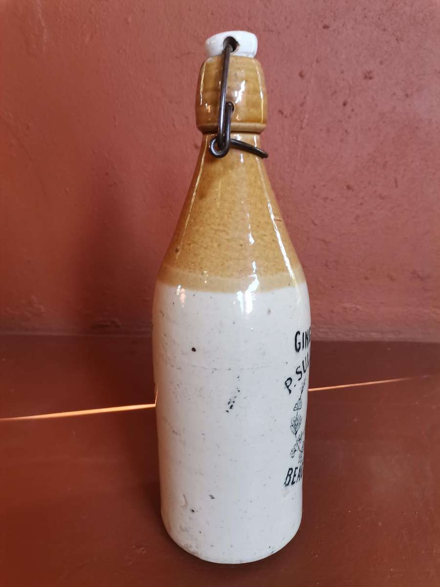 P. SULLIVAN  & SON BEACONSFIELD antique ginger beer bottle