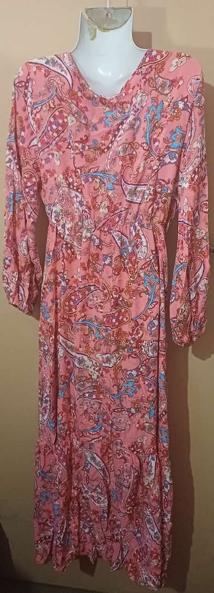 Ladies - Multicolored Dress - Make - Ala Moda - Size - M