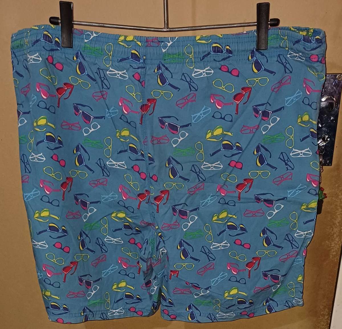 Mens - Multicolored Shorts - Make - Elastic - Size -38