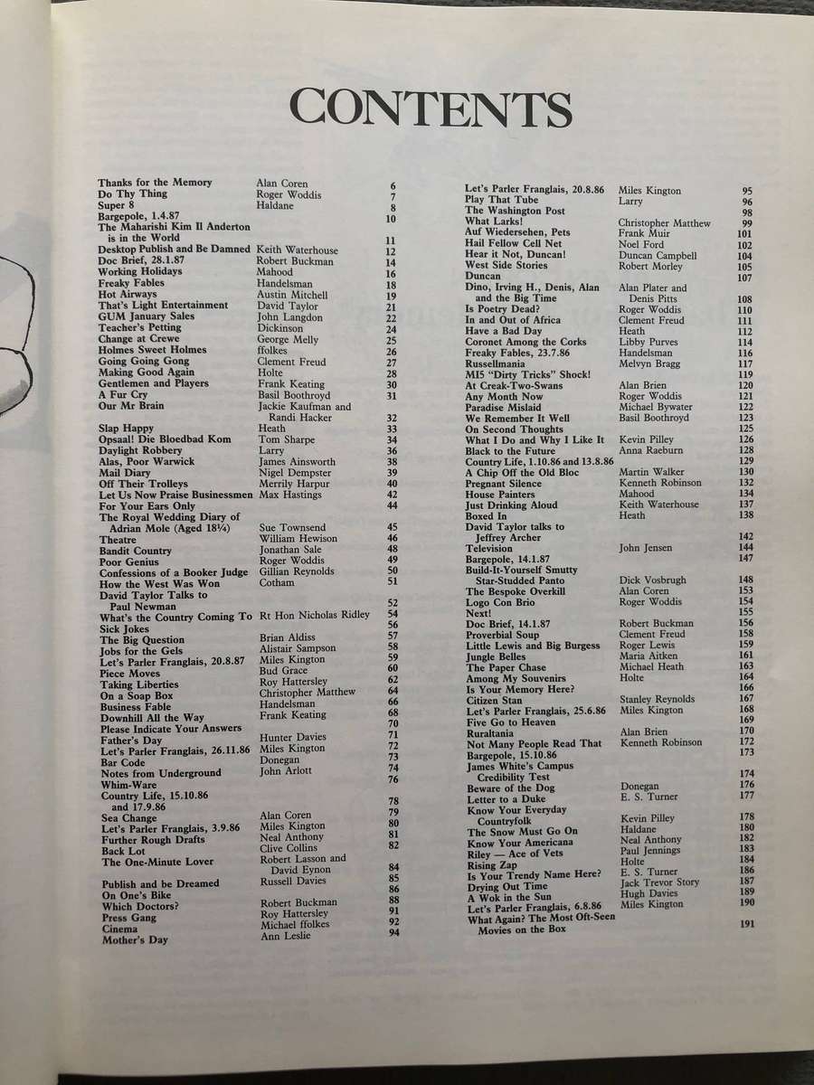 Pick of Punch: 1987 (Hardcover) - ed. Alan Coren