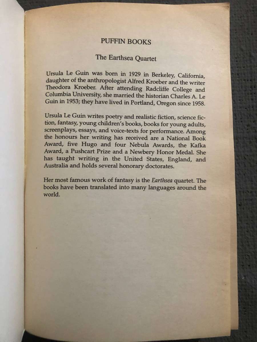 The Earthsea Quartet - Ursula Le Guin