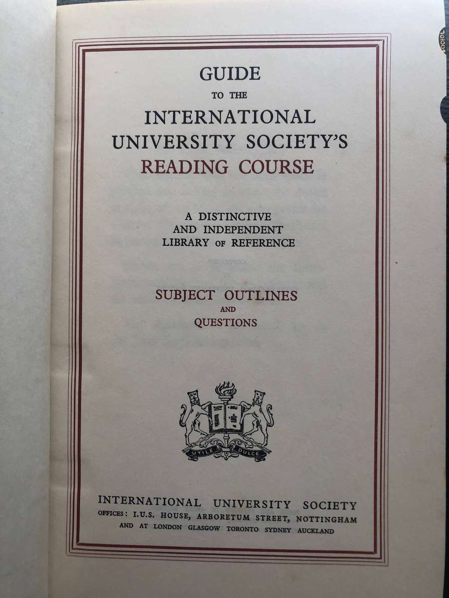 International University Societys Reading Course (8 Volumes plus Question Brochures)