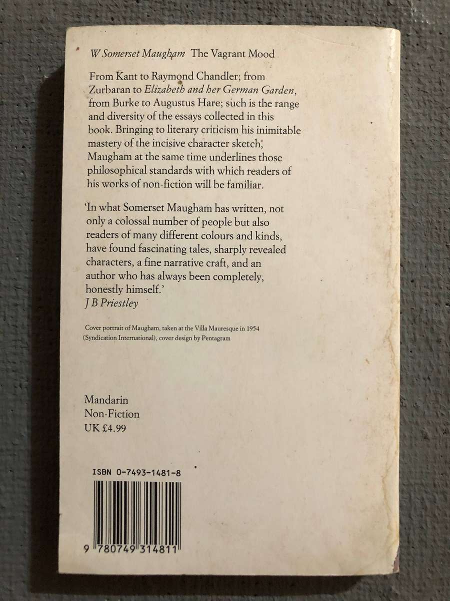 The Vagrant Mood - W. Somerset Maughan