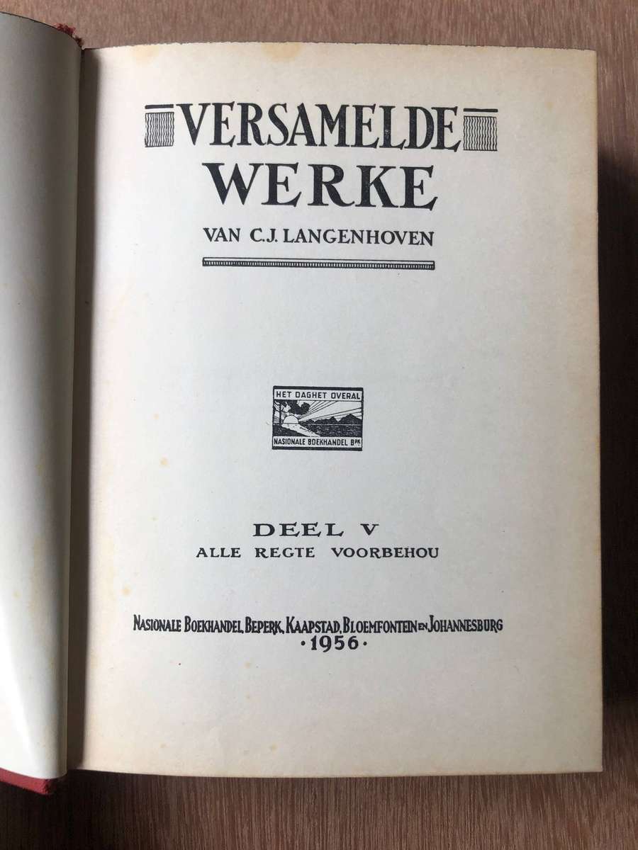 Versamelde Werke van C.J. Langenhoven: Deel 5