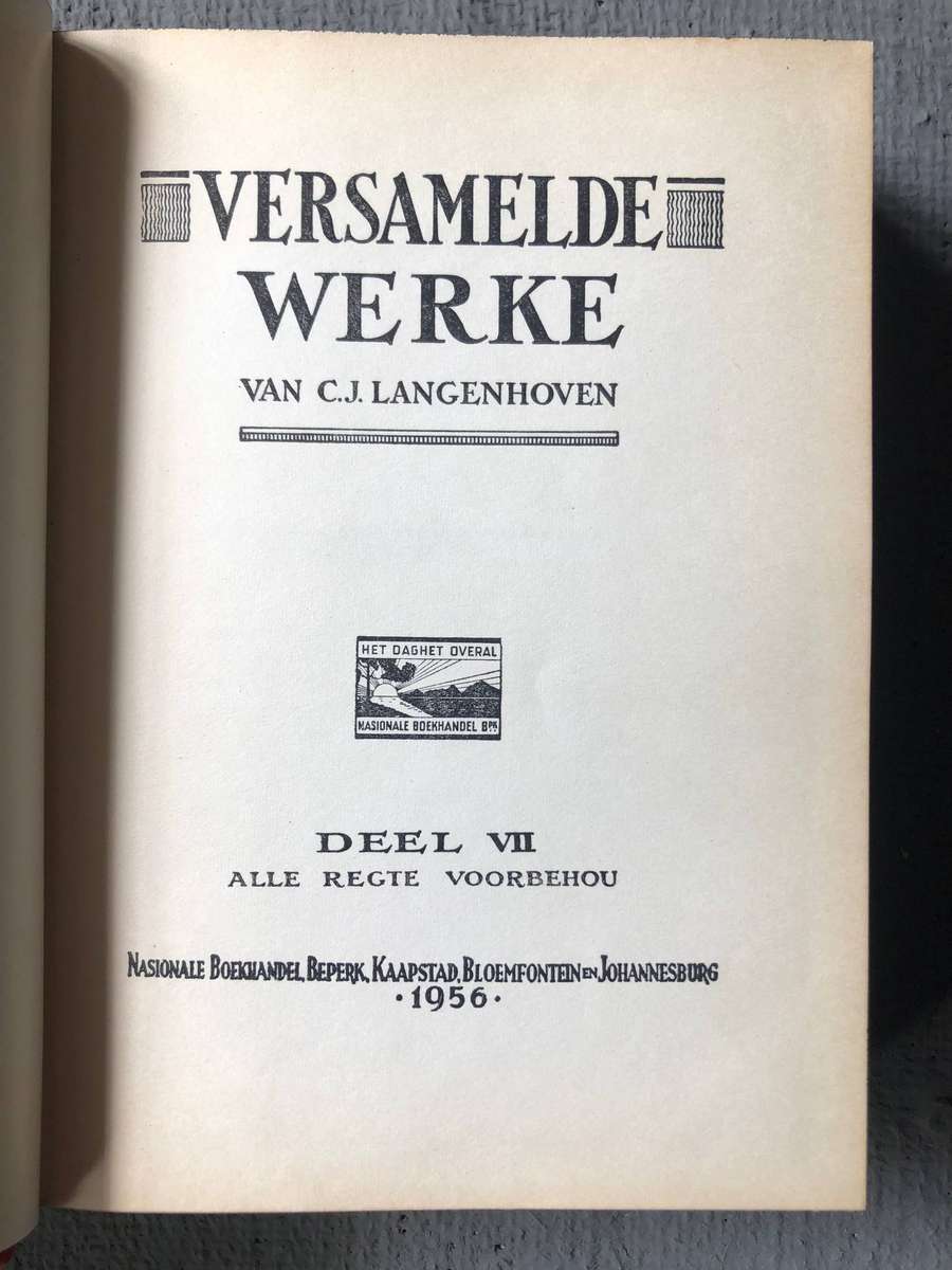 Versamelde Werke van C.J. Langenhoven: Deel 7