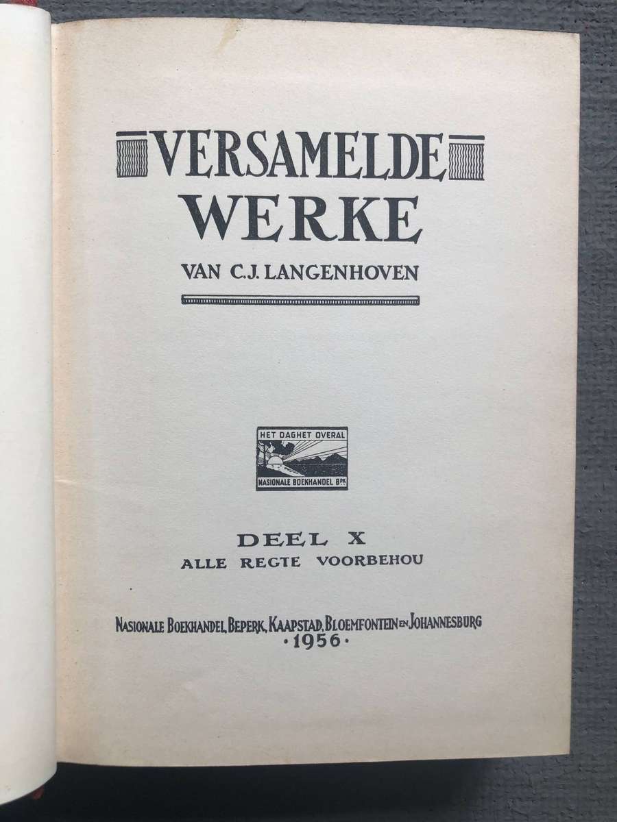 Versamelde Werke van C.J. Langenhoven: Deel 10