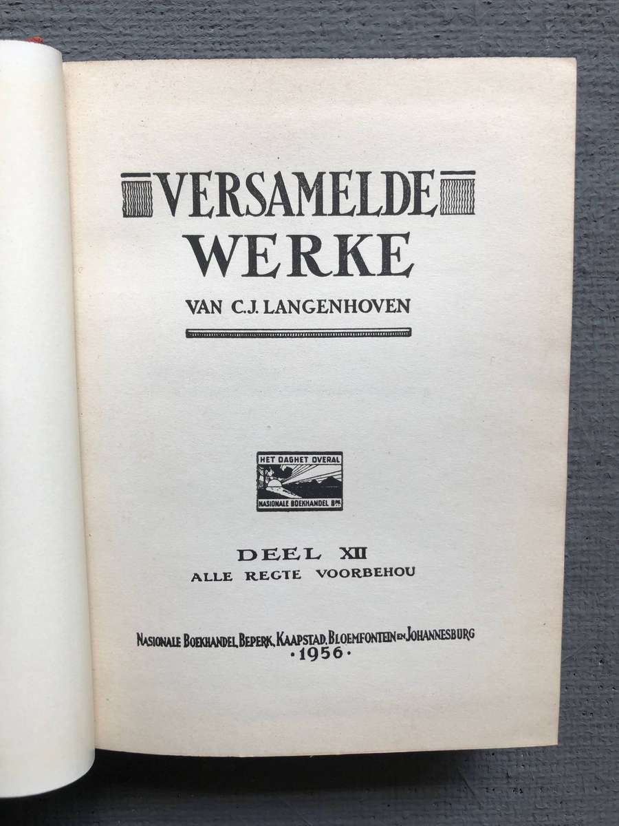 Versamelde Werke van C.J. Langenhoven: Deel 12