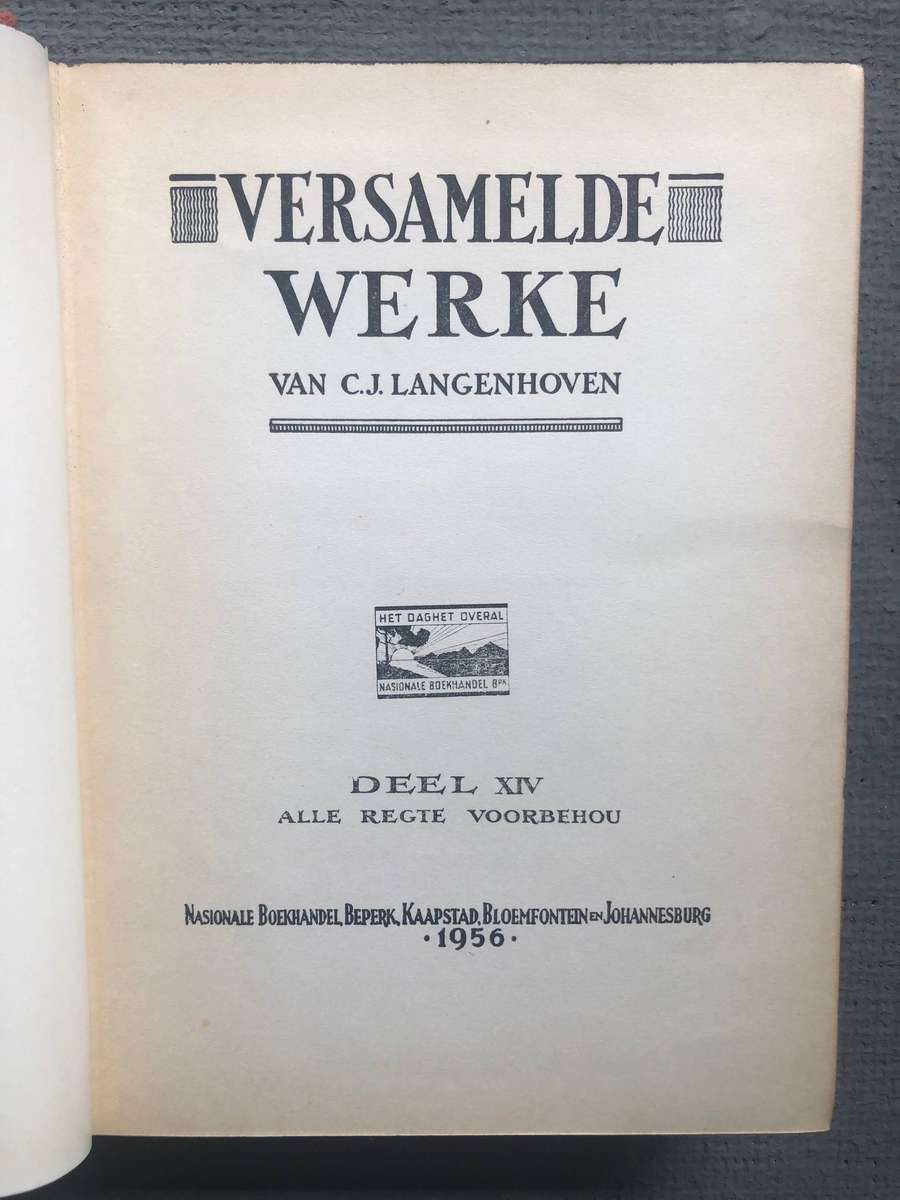 Versamelde Werke van C.J. Langenhoven: Deel 14