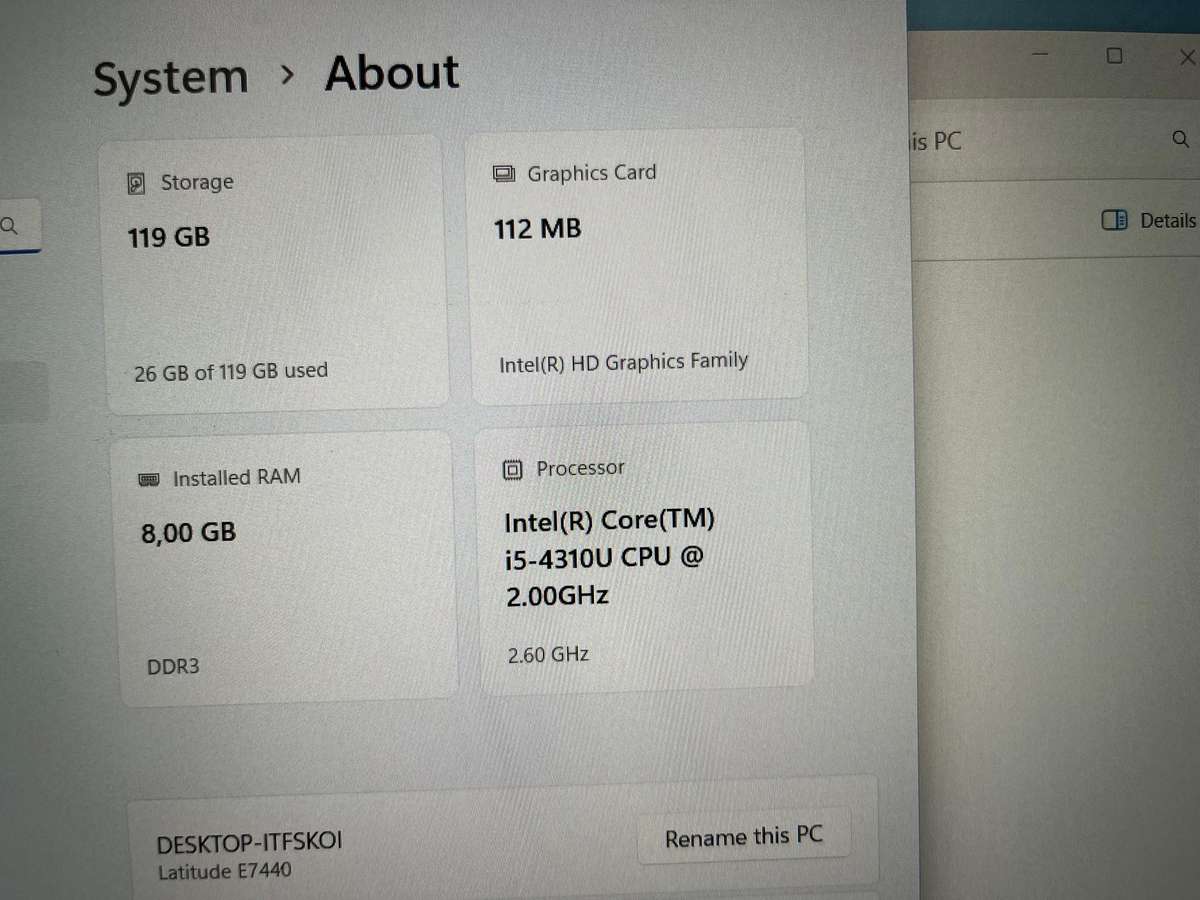 Dell Latitude E7440, 1080p | Intel i5 | 8GB RAM | SSD | Windows 11 Pro