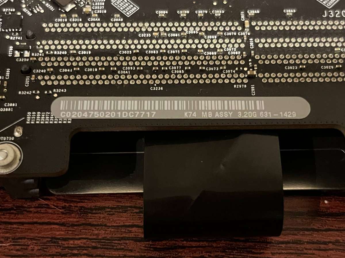 A1311 Mid 2010 iMac Core i5 Motherboard Logic Board (Read)