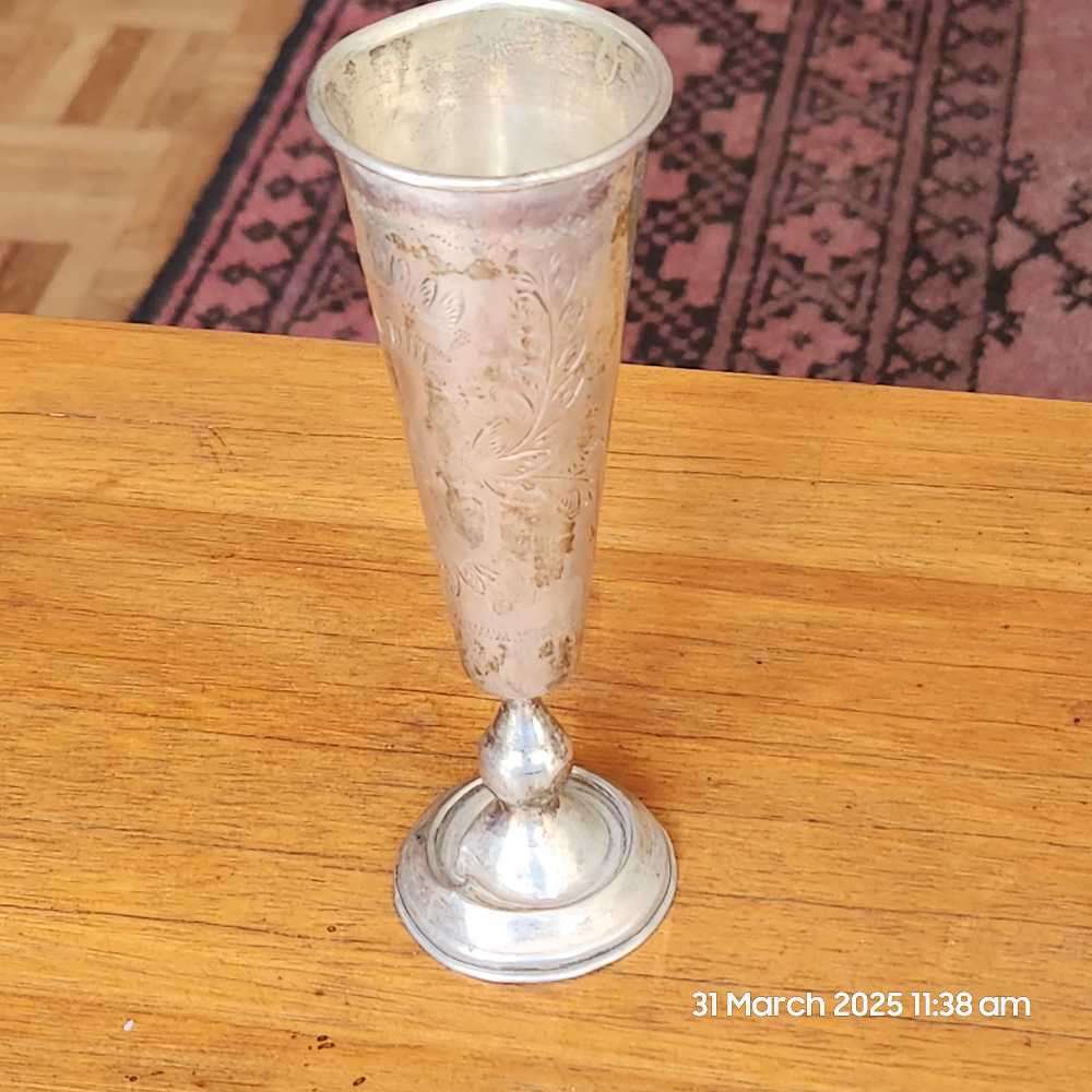Silver kiddush cup