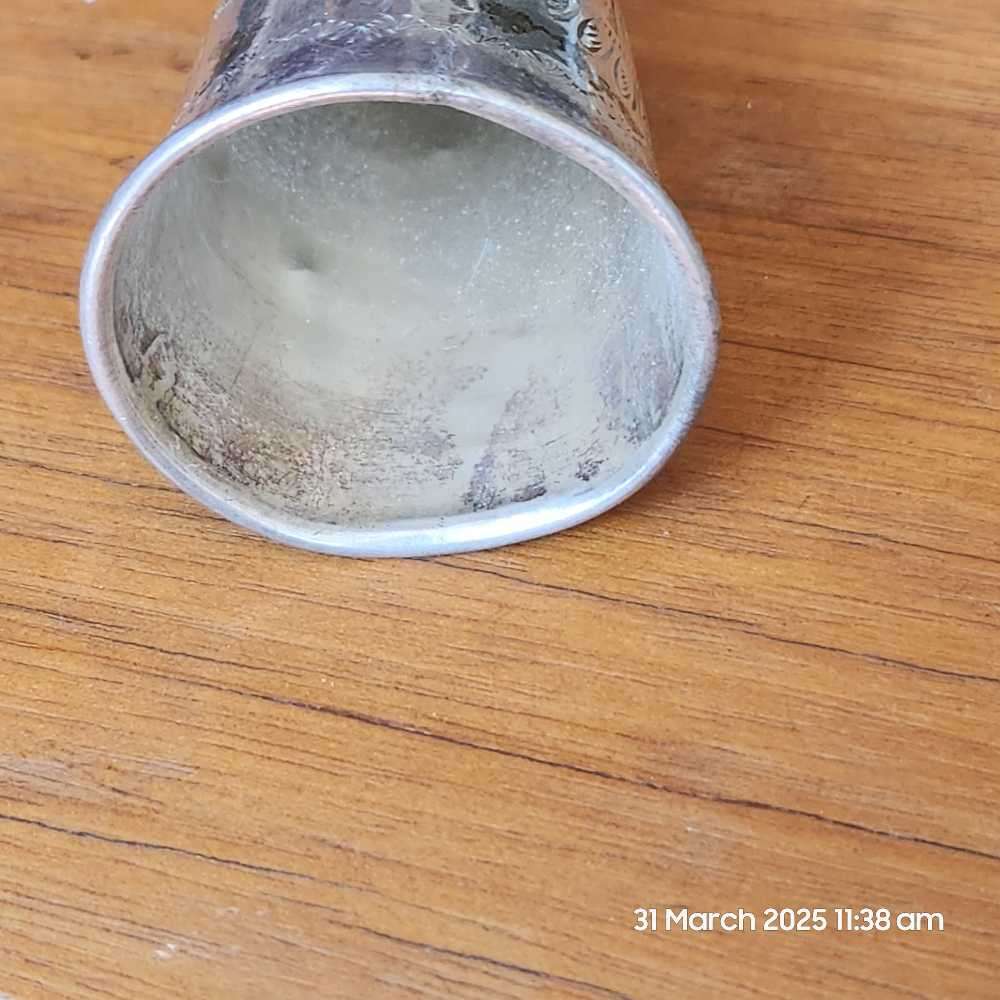 Silver kiddush cup