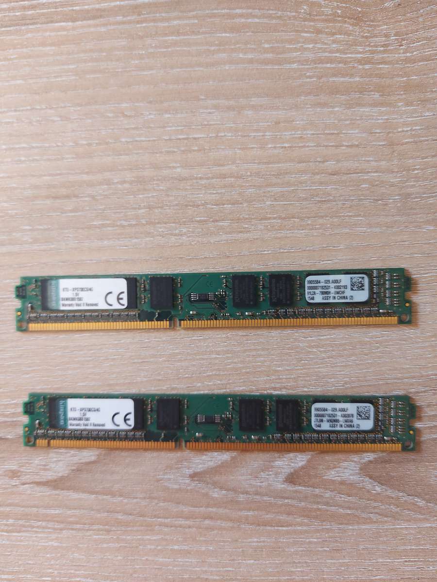 8gb DDR3 RAM (2x 4gb)