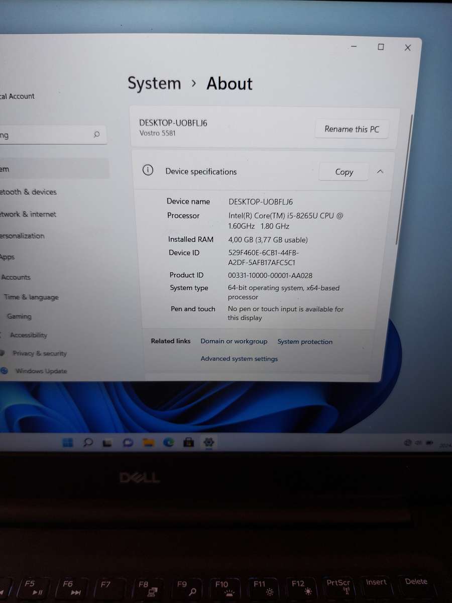 Dell vostro 5581 laptop