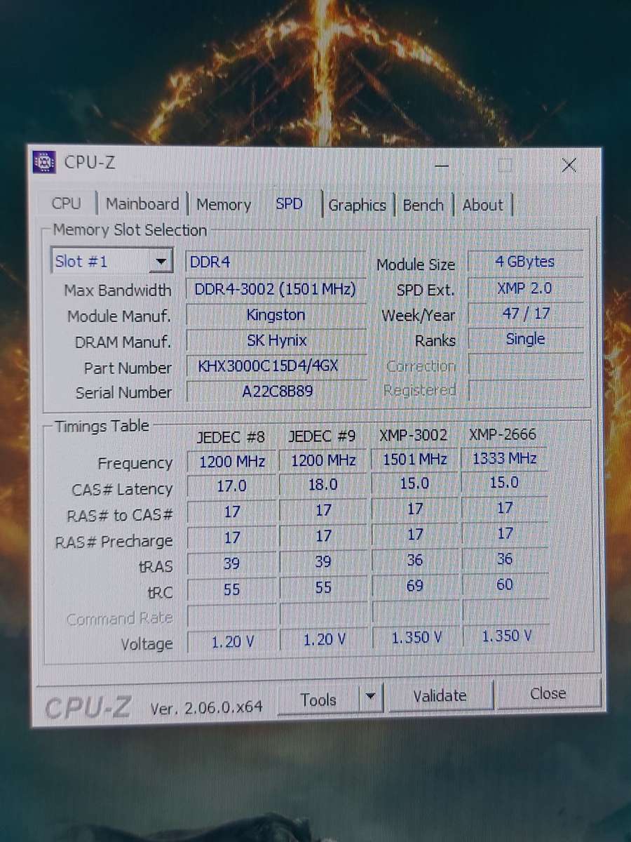 8gb DDR4 3000mhz Ram kit