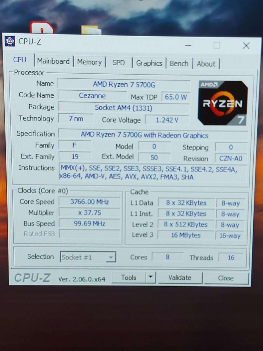 Ryzen 7 5700G + Motherboard + Ram **Bargain**