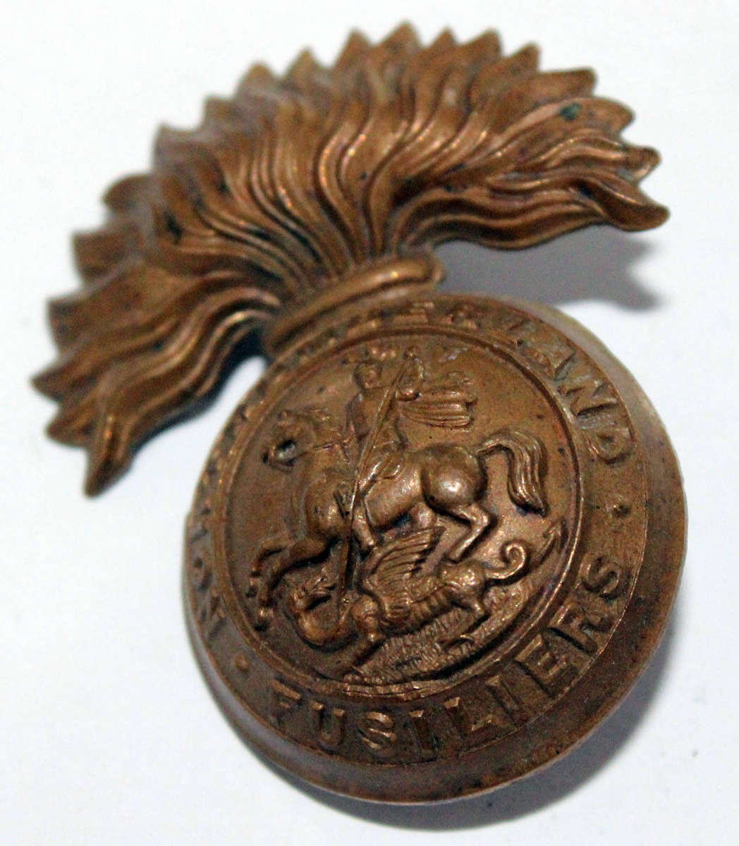 British Cap Badge- Northumberland Fusiliers