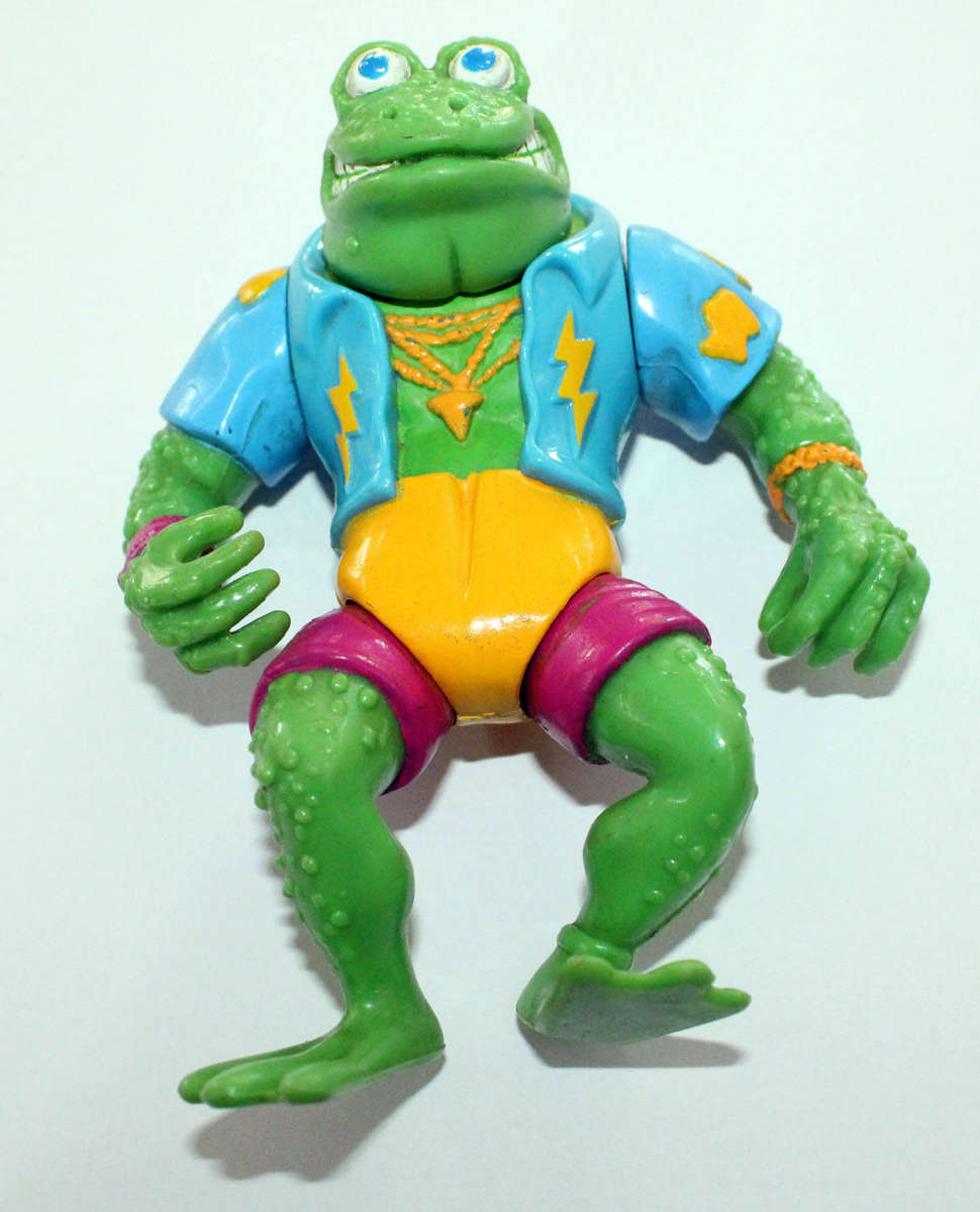 1989 TMNT Genghis Frog figure