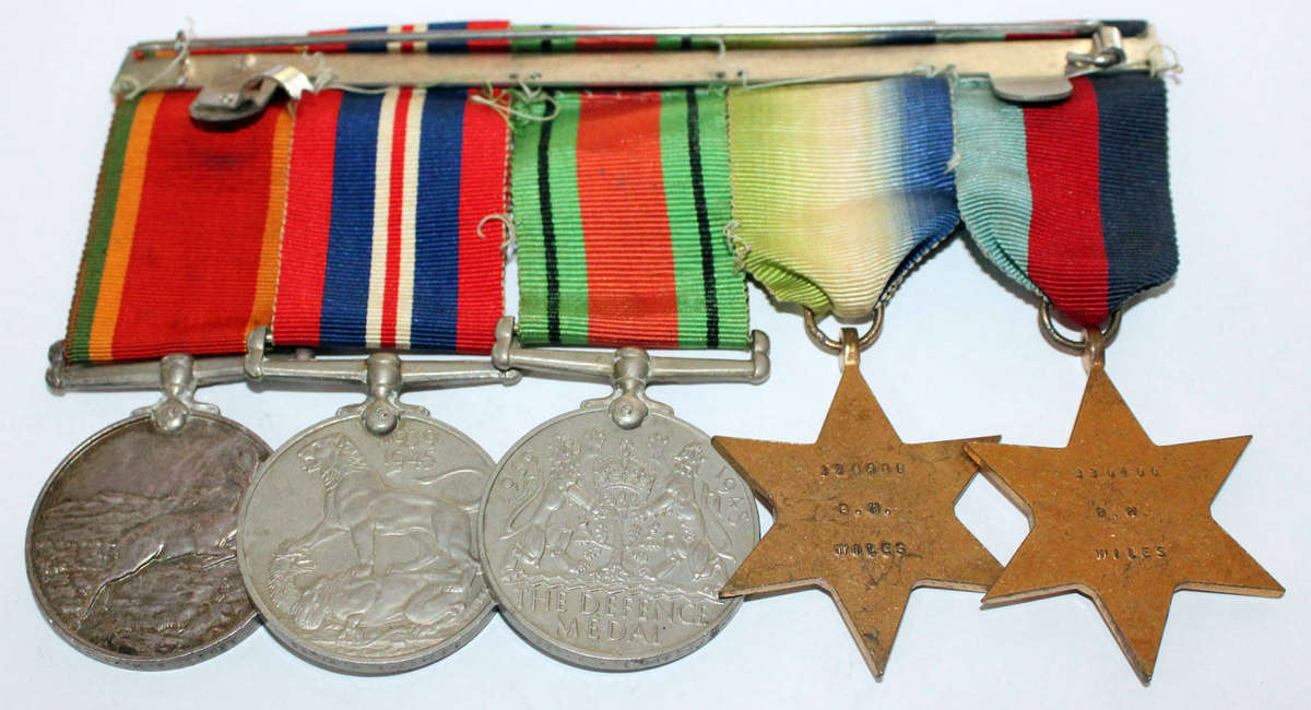 WW2 SA Naval Group with Atlantic Star