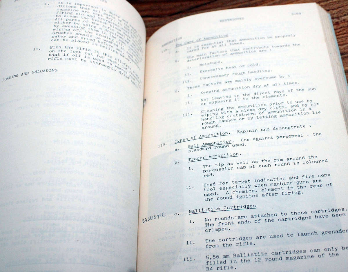 SADF Training manual