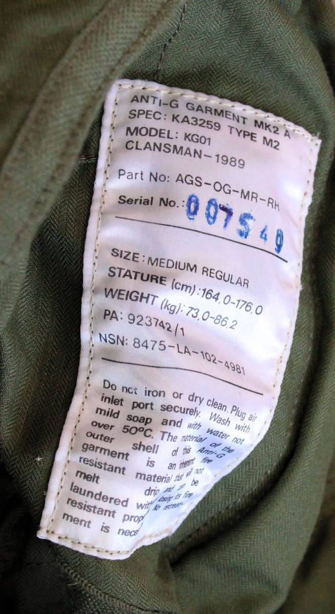 SAAF Anti-G pants