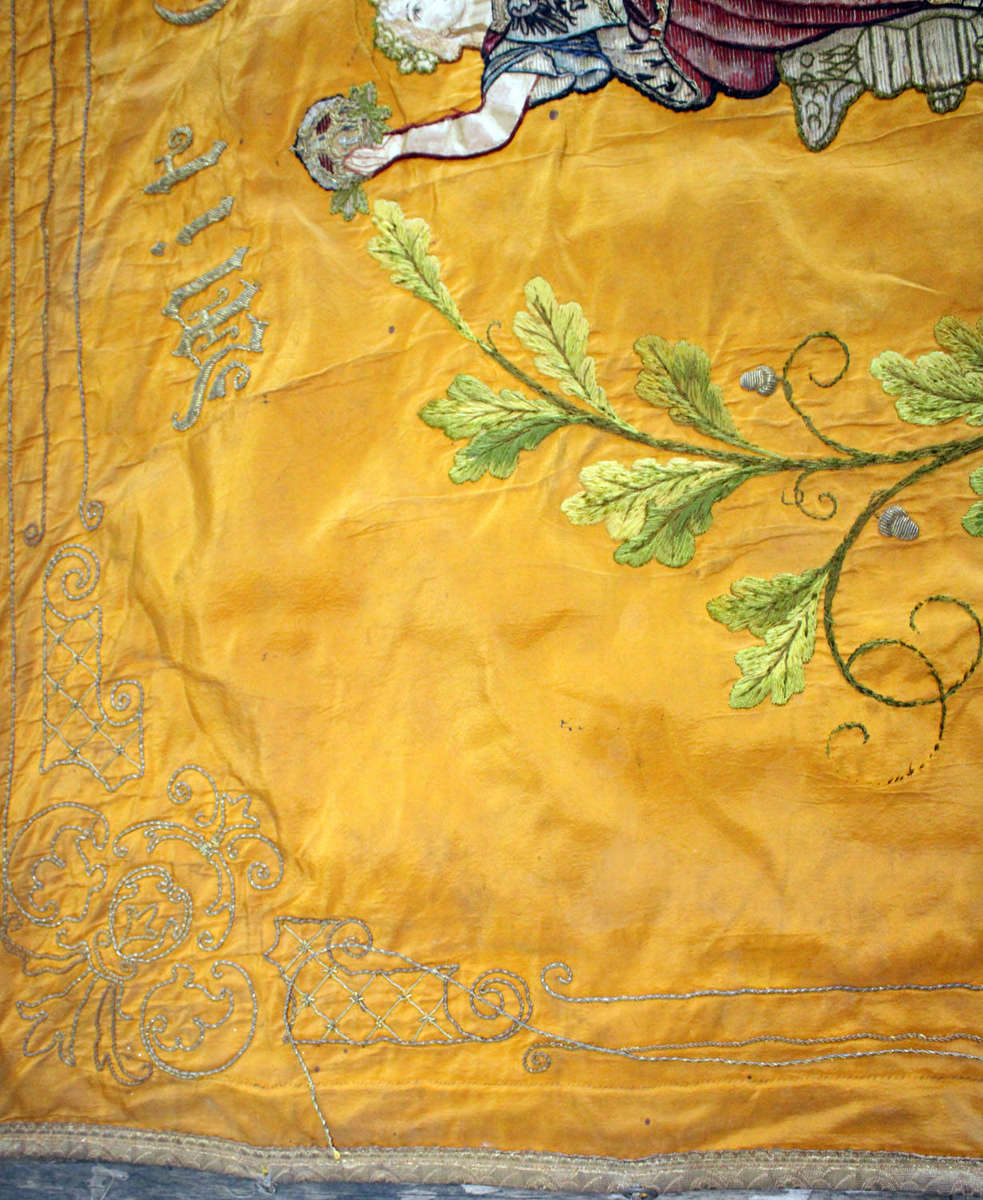 Large Pre WW1 German Veteran's club banner (damaged)