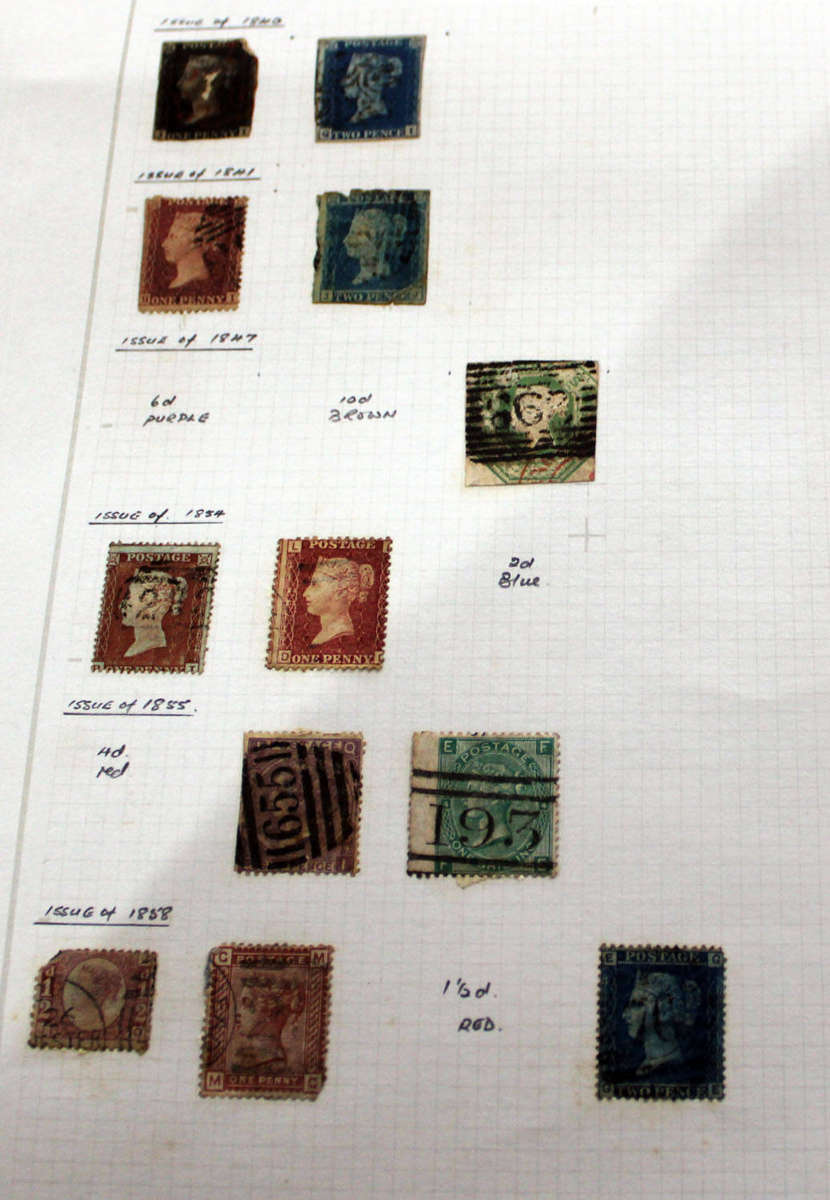 British Stamp collection going from 1840 to 1955 (including penny black)
