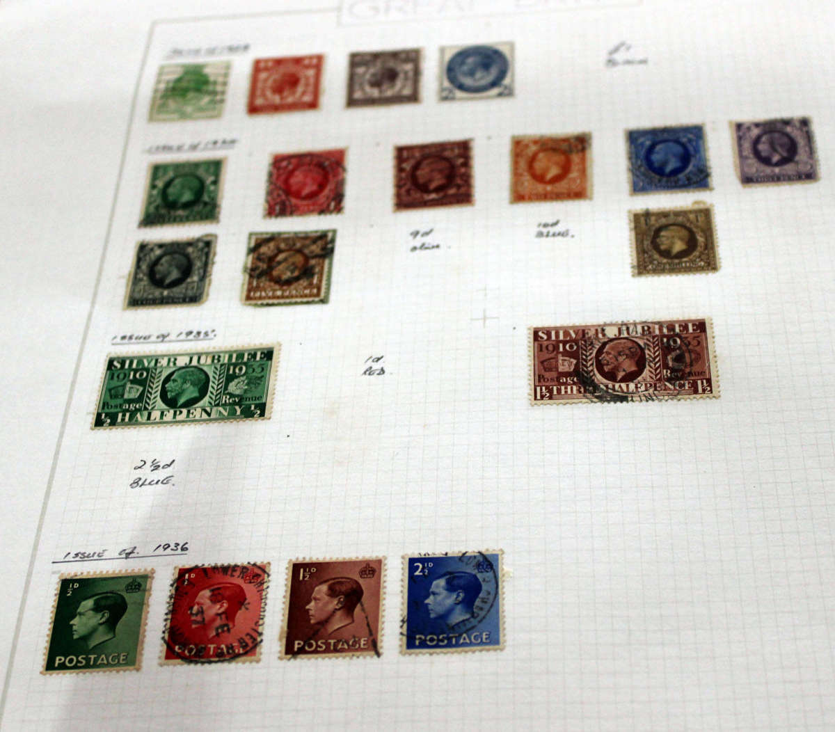 British Stamp collection going from 1840 to 1955 (including penny black)